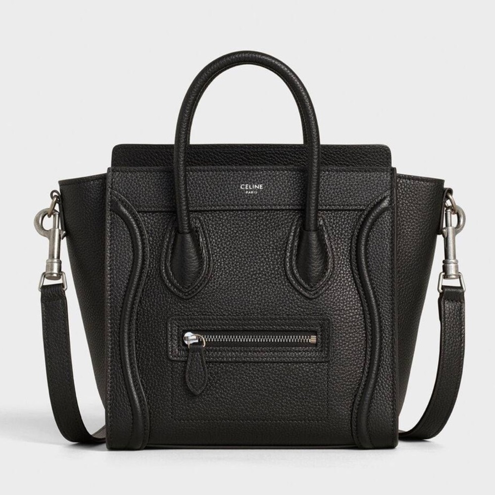 NANO LUGGAGE BAG IN DRUMMED CALFSKIN